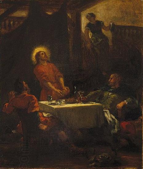 Eugene Delacroix The Disciples at Emmaus, or The Pilgrims at Emmaus China oil painting art